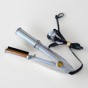 InStyler Rotating Hair Straightening Curling Hot Iron 1 1/4" IS1001 Tested WORKS
